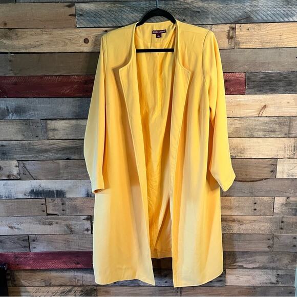 Jessica‎ London Long Yellow Jacket Size 14 - Picture 1 of 14